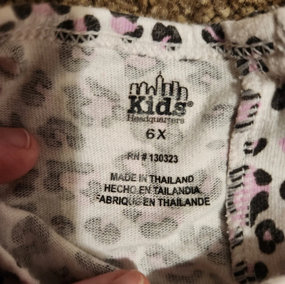 Kids Headquarters Girl's 6X Cute Long Sleeve Cat Blouse - Picture 5 of 8